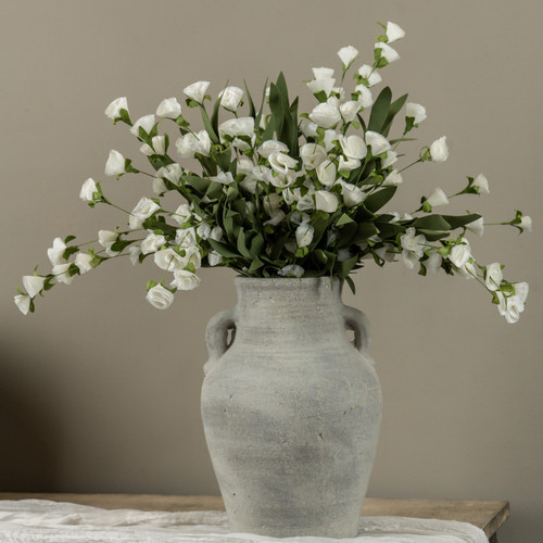 22.5" WHITE PAPER WILDFLOWER BUSH