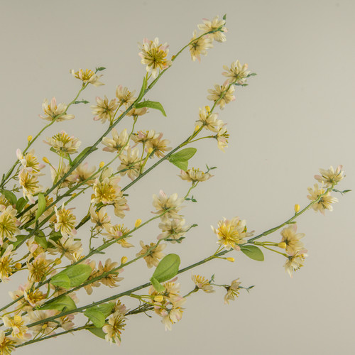 36" YELLOW WILDFLOWER BUSH W/ PINK TIPS
