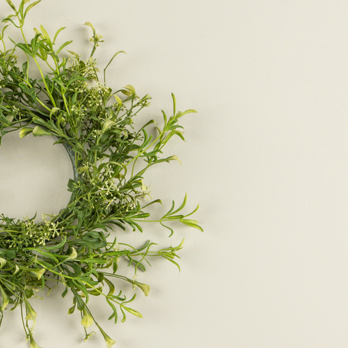 13"  BEDSTRAW & BERRIES CANDLE RING