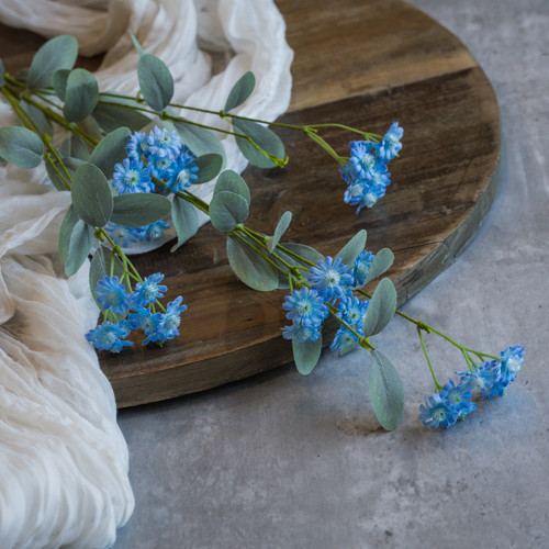 35" BLUE WILD DAISY SPRAY
