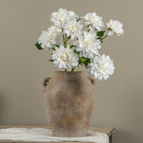 25.5" WHITE DAHLIA SPRAY