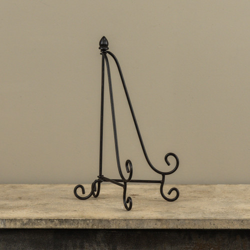 13.75" BLACK SCROLL EASEL