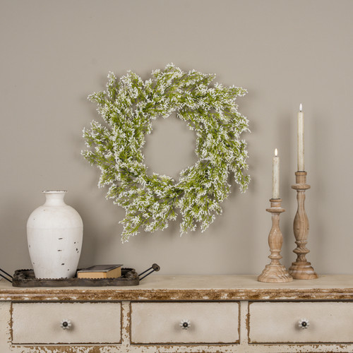 20" WHITE MOUNTAIN MINT WREATH