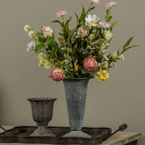 20" PINK, WHITE & YELLOW SPRING SPRAY