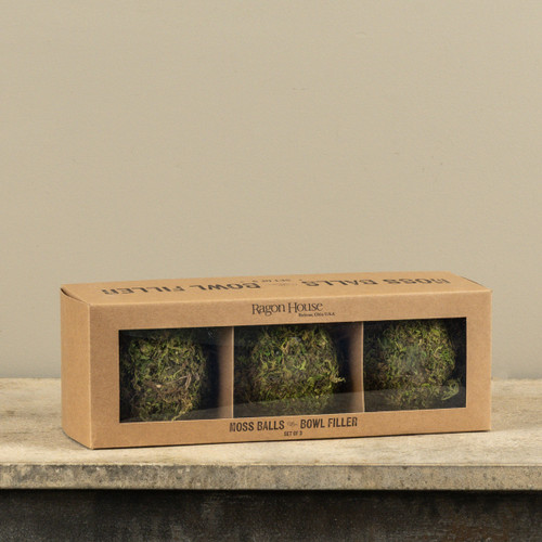 SET/3 MOSS BALLS BOWL FILLER