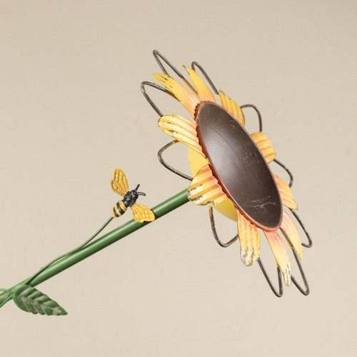 SUNFLOWER BOWL BIRD FEEDER STAKE