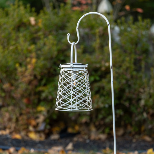 WHITE SOLAR CROSSHATCH LIGHT