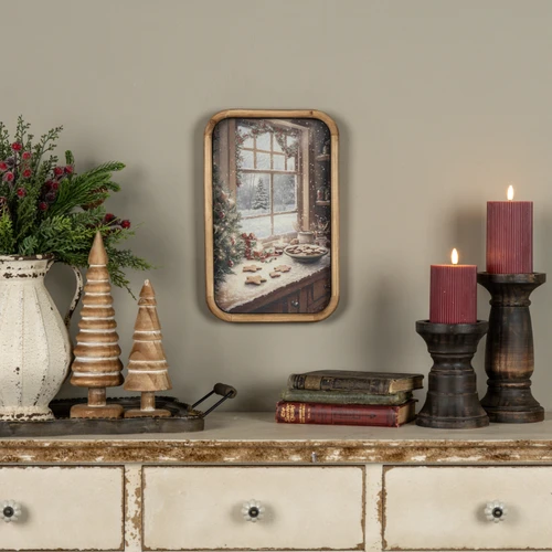 14" CHRISTMAS KITCHEN FRAMED PRINT