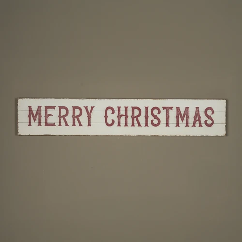 63.5" HORIZONTAL RED MERRY CHRISTMAS SIGN