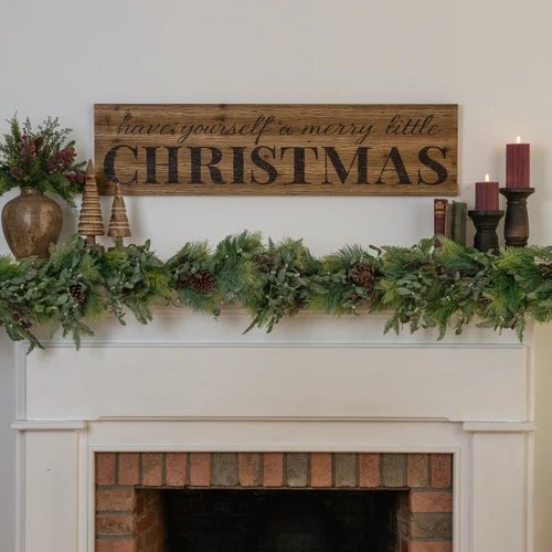 47.5" MERRY LITTLE CHRISTMAS HORIZONTAL SIGN