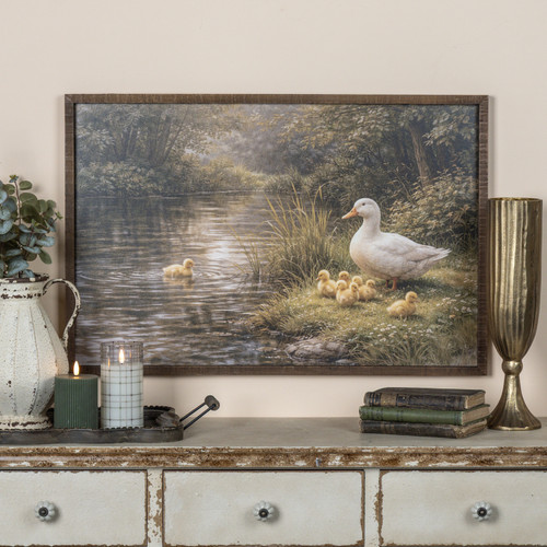 30" DARLING DUCK FAMILY PRINT