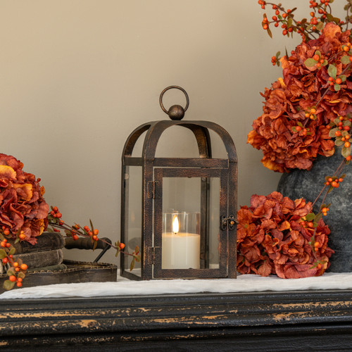 10.75" BRONZE ARCHED LANTERN