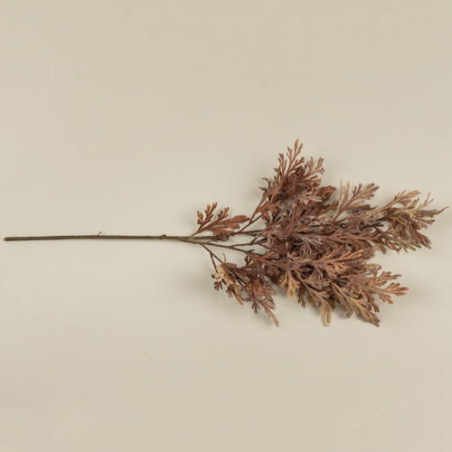 32" BROWN CORAL FERN SPRAY