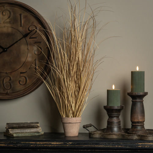 35" TAN GRASS IN POT