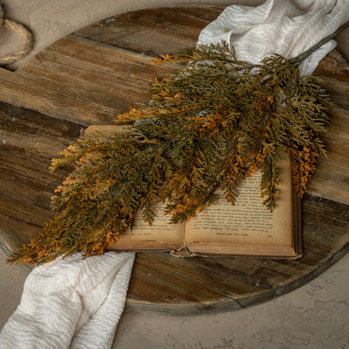 29" ORANGE TIPPED JUNIPER SPRAY