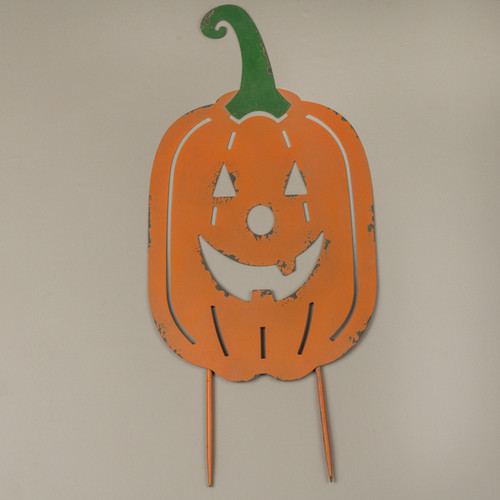 26.25" ORANGE PUMPKIN STAKE