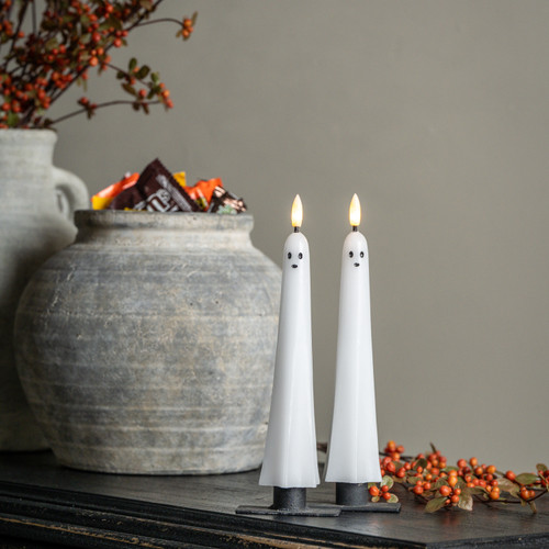SET/2 GHOST 3D FLAME TAPER CANDLES
