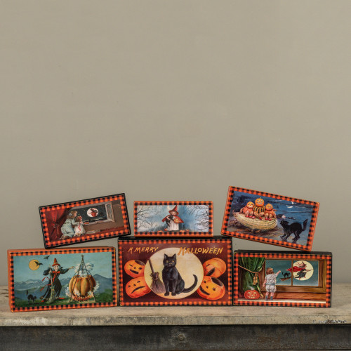SET/ 6 HALLOWEEN STACKING BOXES