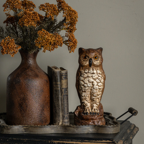 10.25" VINTAGE BROWN OWL