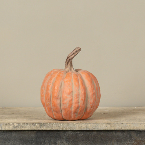 8.25" DUSTY ORANGE PUMPKIN