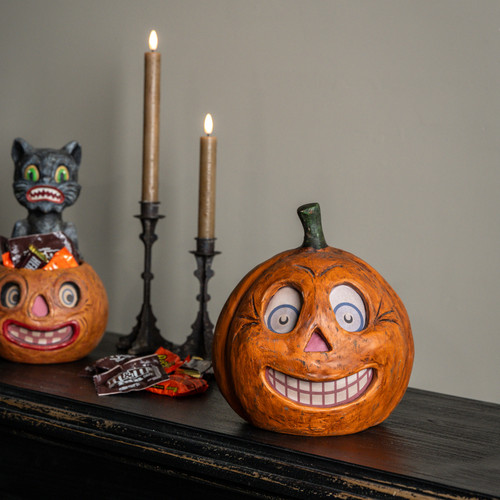 SMILEY JACK-O-LANTERN CANDY CONTAINER
