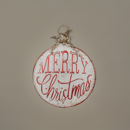 21" MERRY CHRISTMAS ORNAMENT SIGN
