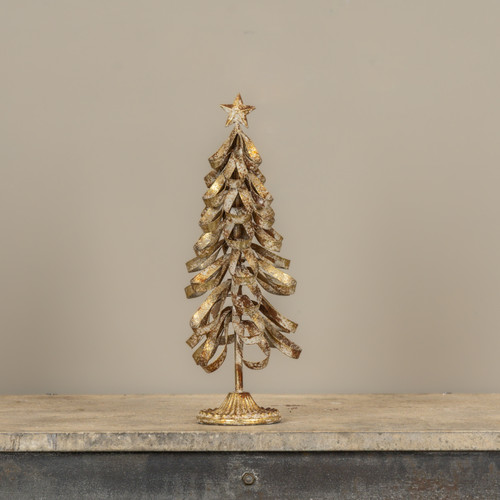 14.25" GOLD CHRISTMAS TREE