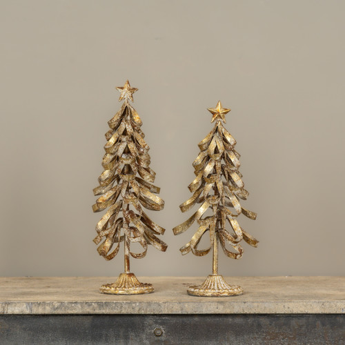 12.75" GOLD CHRISTMAS TREE
