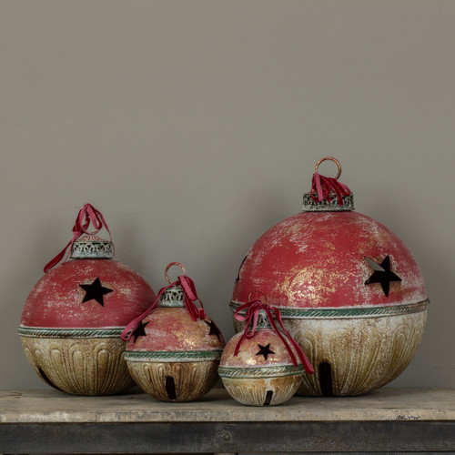 9.25" GOLD, GREEN & RED SLEIGH BELL