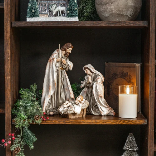 SET/3 NATIVITY SCENE STATUES