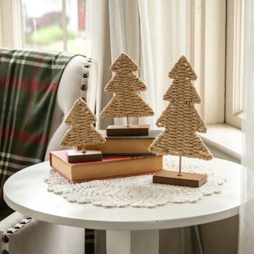 SET/3 RATTAN TREES