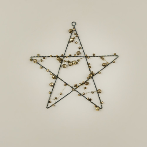WIRE & BALL STAR ORNAMENT