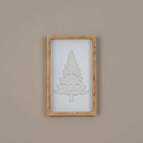 15.5" FRAMED CHRISTMAS TREE SIGN
