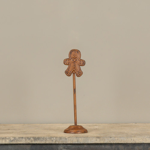 10.5" GOLD GINGERBREAD PLACE CARD HOLDER