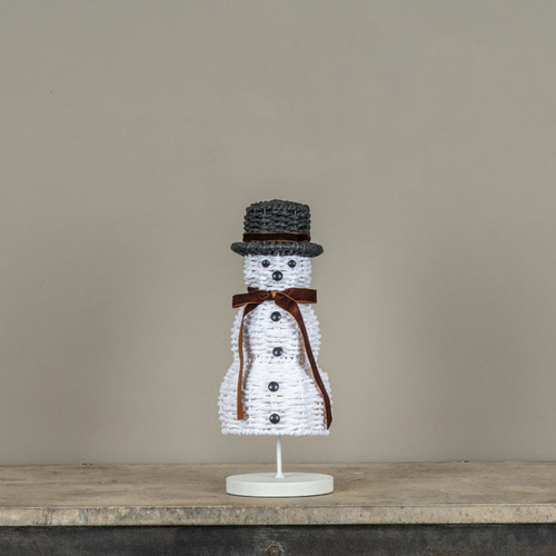 12.5" RATTAN SNOWMAN