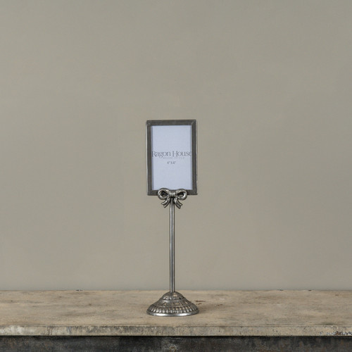 4" X 6" PEWTER FRAME TABLETOP STAND