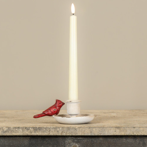 CARDINAL TAPER CANDLE HOLDER