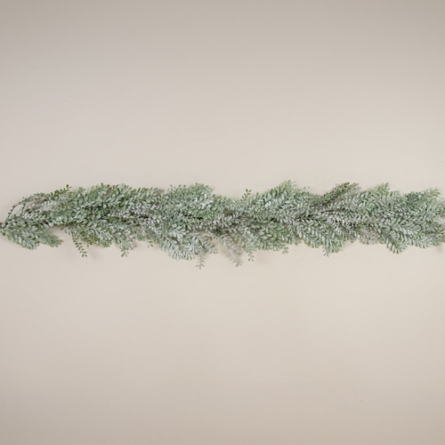 5' FROSTED BOXWOOD GARLAND