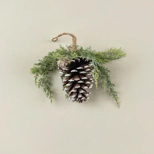 9" PINECONE W/ CEDAR ORNAMENT