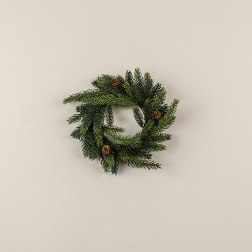 11" WHITE SPRUCE CANDLE RING