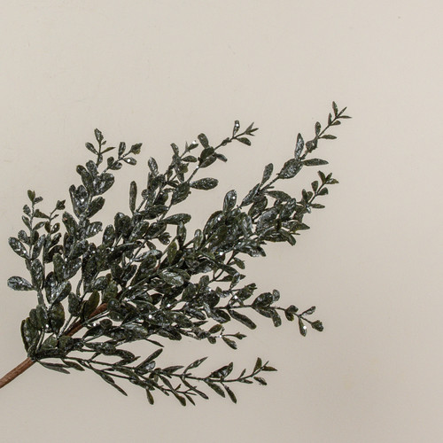 28" GLITTERED RUSCUS SPRAY