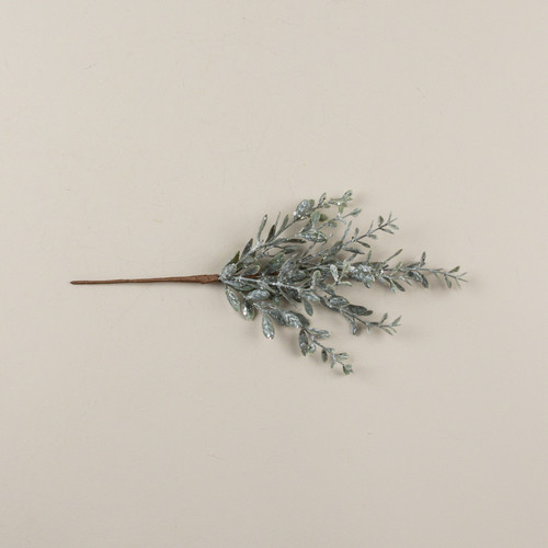 16" GLITTERED SAGE RUSCUS PICK