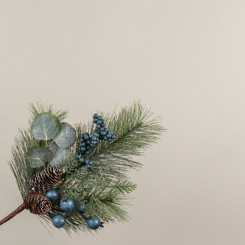 18" ICED PINE, EUCALYPTUS & BLUE BERRIES PICK