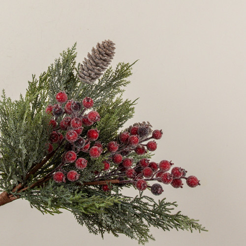 21" CEDAR, PINECONE & RED BERRY BUNDLE