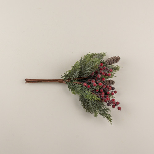21" CEDAR, PINECONE & RED BERRY BUNDLE