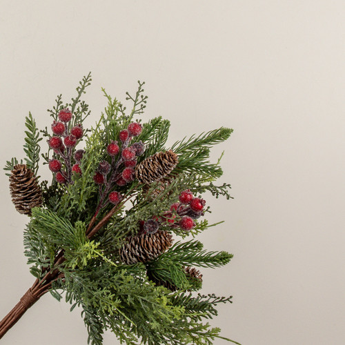 19" MIXED CEDAR, PINE & RED BERRY BUNDLE