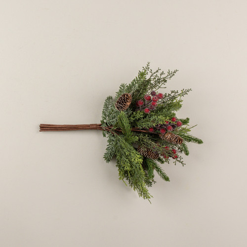 19" MIXED CEDAR, PINE & RED BERRY BUNDLE