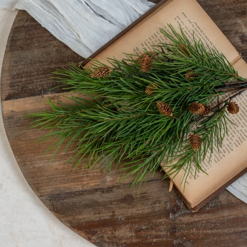 18" PINE NEEDLE W/ PINECONE PICK