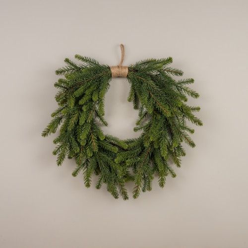 23" HANGING DENSE PINE WREATH