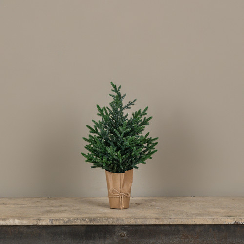 15.5" GLITTERED PINE TREE